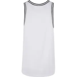 URBAN CLASSICS Tanktop URBAN CLASSICS "Urban Classics Herren Mesh Tanktop", Herren, Gr. M, weiß, 100% Polyester, unifarben, loose fit, Tops Tanktop