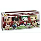 Funko Pop! Heroes Holiday - Superman Batman The Joker Harley Quinn Special Edition Vinyl Figur