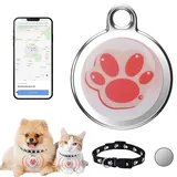 AVCXEC Mini GPS Katze Tracker/Hund Tracker, Haustier Tracker für Katzen, GPS Tracker für Katzen, Hund Tracker ohne monatliche Gebühren, Echtzeit-Standortverfolgung, Wasserdicht Katze Tracker GPS