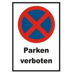 Parken verboten Schild A6 (105x148mm)