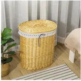 Homcom Wäschekorb Natur 100L 51 x 38 x 57 cm