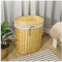Homcom Wäschekorb Natur 100L 51 x 38 x 57 cm