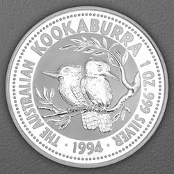 Silbermünze 1oz Kookaburra 1994 (Australien)