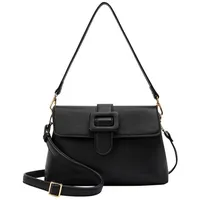 L.Credi L. CREDI Schultertasche Onina, Polyurethan schwarz