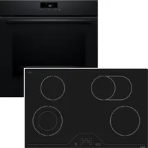 Bosch Backofen-Set Pyrolyse 3D Heissluft Glaskeramik
