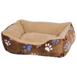 Nobby Komfortbett eckig Classic Lissi braun 60 x 50 x 18 cm