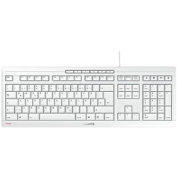 Cherry Kabelgebundene Tastatur »Stream« grau grau, 48x2.4x21 cm
