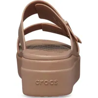 Crocs Brooklyn Low Wedge Slides, Latte, 37/38 EU