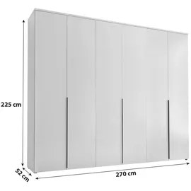 Pol-Power Drehtürenschrank 6-türig 270 x 225 x 52 cm Weiß