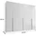 Pol-Power Drehtürenschrank 6-türig 270 x 225 x 52 cm Weiß