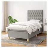Lattenrost für Bett und Matratze, hellgrau, 90 x 190 cm