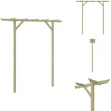 Vidaxl - Rosenbögen, Gitter & Pergolen - Living Gartenpergola 205x40x203 cm Holz - Braun