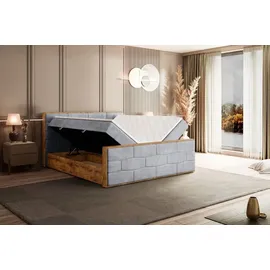 altdecor Boxbett 120 x 200 cm H4 Grau