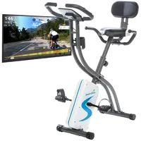 Skandika Foldaway X-2000 Fitnessbike zusammenklappbar mit Bluetooth, Tablet Halterung,