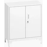 Homcom Metallschrank 80 x 35 x 91 cm Weiß