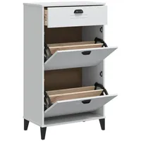 VidaXL Schuhschrank VIKEN Weiß Holzwerkstoff
