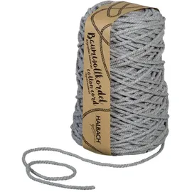 HALBACH Baumwollkordel 80 m Grau