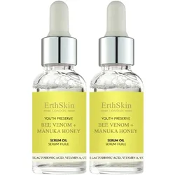 ErthSkin London 2x Bienengift + Manuka-Honig-Serumöl 30ml 
