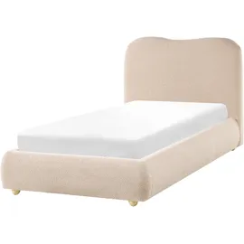 Beliani Bett mit Stauraum Bouclé Blagnac (90x200)