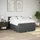 vidaXL Boxspringbett 140 x 200 cm Dunkelgrau