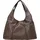 LES VISIONNAIRES Paz Essential Silky Schultertasche 46 cm Chocolate
