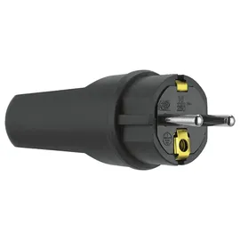 REV Ritter REV 0512090555 Schutzkontaktstecker Gummi 250V Schwarz IP44