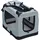 fudajo Faltbare Transportbox S 50 x 35 x 35 cm Grau