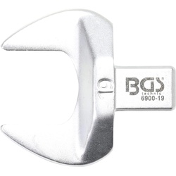 BGS, Schraubenschlüssel, Einsteck-Maulschlüssel 19 mm Aufnahme 9 x 12 mm