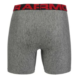 Under Armour UA Tech 6 Boxerjock mod gray light heather/jet gray light heather-011 M 2er Pack