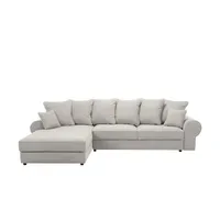 Sofa.de Ecksofa mit Schlaffunktion Ibbie ¦ beige ¦ Maße (cm): B: 320 H: 90 T: 186