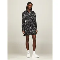 Tommy Jeans Shirtkleid »TJW MINI FLORAL BELTED DRESS EXT«, Gr. L (40) - N-Gr, Spring Floral, , 43338837-L N-Gr