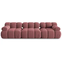 Micadoni Sofa Bellis, modular 3-Sitzer rosa