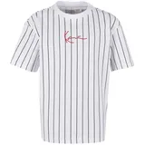 Karl Kani Small Signature Essential Pinstripe Tee Junior weiß