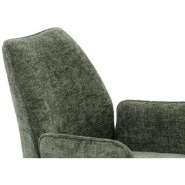 Mendler Esszimmerstuhl HWC-G67 Chenille grün