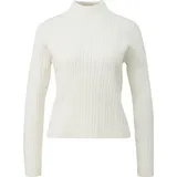 QS Pullover mit Zopfmuster Beige M