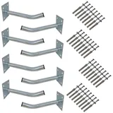 PremiumX SAT-Halterung 8x Autoreifen Wandhalter 35cm Reifenhalter Felgen Halterung