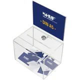 HMF Acryl Spendenbox 21,5 x 16 x 16 cm 1-tlg. transparent