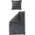 BIERBAUM Chic Uni unifarben grau 200 x 200 cm + 2 x 80 x 80 cm