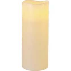 Star LED-Leuchtkerze Echtwachs, Timer, batterie betrieben