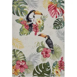 HANSE HOME Outdoorteppich Tropical Dream, rechteckig, Höhe: 3 mm, In-& Outdoor, Teppich, Wetterfest, Balkon, Garten, Wohnzimmer, Floral beige|bunt 200 cm x 285 cm x 3 mm