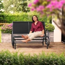 Tectake Greta 121 x 72 x 86,5 cm Schwarz