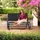 Tectake Greta 121 x 72 x 86,5 cm Schwarz