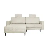 U N O Sports uno Ecksofa trendiger Cordstoff Livorno ¦ ¦ Maße (cm): B: 221 H: 105 T: 153.0
