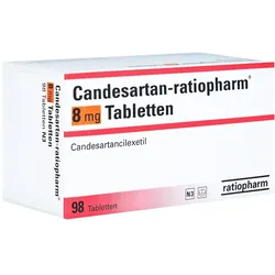 Candesartan-ratiopharm 8 mg Tabletten 98 St
