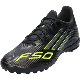 adidas F50 League TF Herren Core Black/Iron Metallic/Lucid Lemon 43 1/3