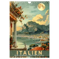 Calvendo Italien - Old School Poster Style (Wandkalender 2026