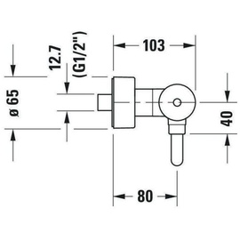 Duravit C.1 Aufputz chrom