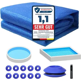 Melko Solarfolie Pool Ø 366 cm blau
