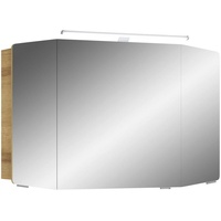 Pelipal Spiegelschrank Cassca Sprint, Eiche, Metall, 6 Fächer, 100x67x17