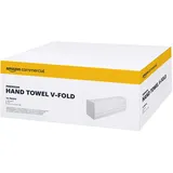 AmazonCommercial Einfach gefaltete Papierhandtücher( V-Falz ZZ-Falz) 2-lagiger Zellstoff 3990 Blatt (15 Packungen à 266 Blatt) Blattgröße: 22 x 21cm kompatibel mit H3-Spendern